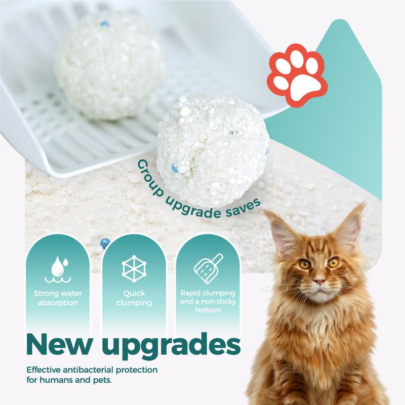 5.5Lb*3,Tapioca Cat Litter, Tofu Cat Litter, Kitty Litter,Odor Control Quick Clumping Low Dust ,Kitten Litter,Smart Litter Boxes Cat Litter,A Ideal Partner for Automatic Litter Boxes,Cassava Cat Litter,Flushable Cat Litter,