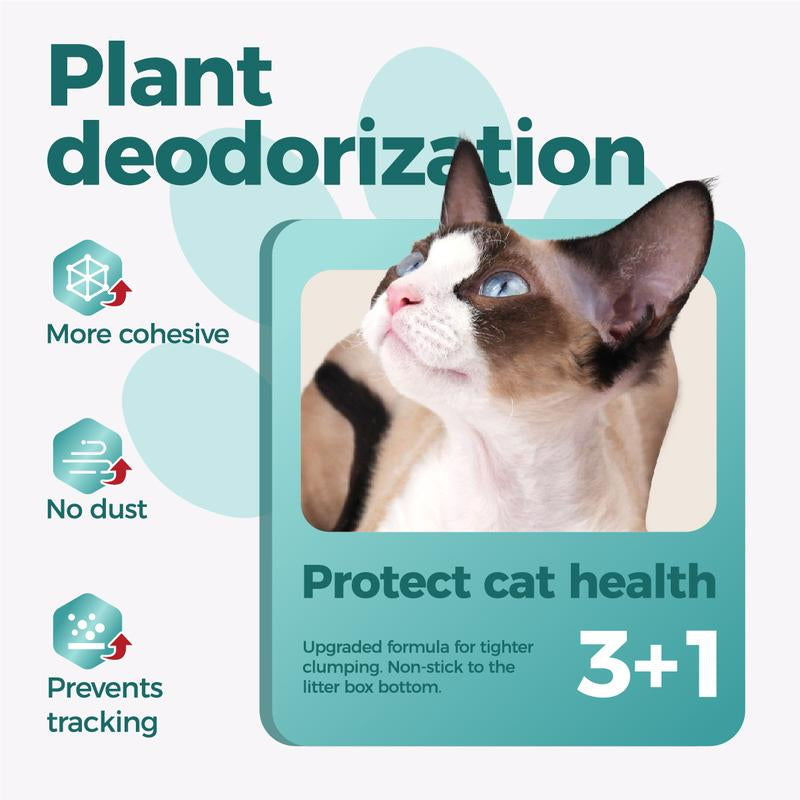 5.5Lb*3,Tapioca Cat Litter, Tofu Cat Litter, Kitty Litter,Odor Control Quick Clumping Low Dust ,Kitten Litter,Smart Litter Boxes Cat Litter,A Ideal Partner for Automatic Litter Boxes,Cassava Cat Litter,Flushable Cat Litter,