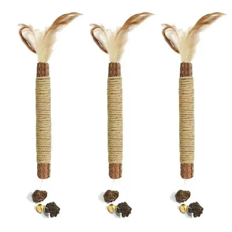 3Pcs Pet Cats Toy Cat Snacks Sticks Cleaning Tooth Catnip Cat Toys Actinidia Silvervine Pet Toy for Cats Accessories