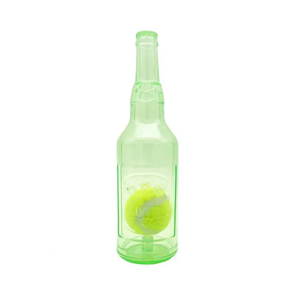 Crunchnplay Bottle Toy for Dogs Water Bottle Chew Toy Plastic Bottle Cruncher with Squeaky Tennis Ball